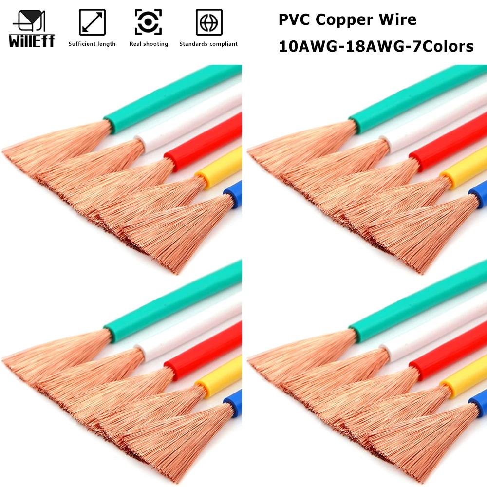 PVC Copper Cable led Audio Speaker car Power Electrical Wires Soft copper wire Annealed copper wire Flexible copper conductor