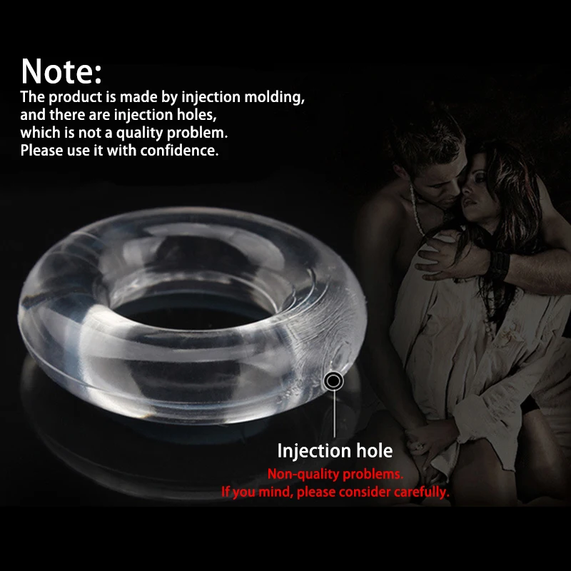 Anillo de silicona duradero para el pene para hombres adultos, anillos de goma para retrasar la eyaculación, juguetes sexuales para agrandar el