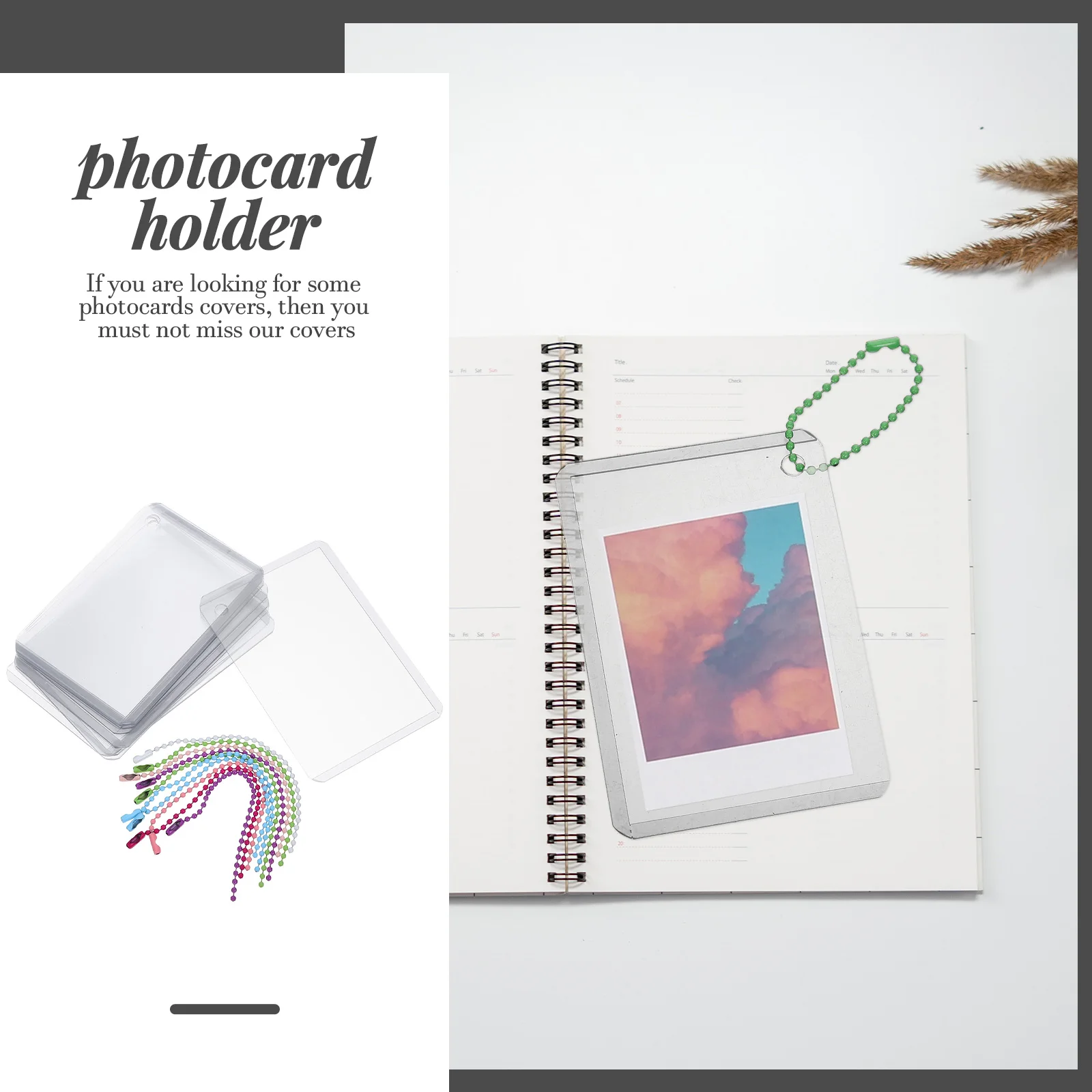 

10 set Star Photocard Holder Photo Storage Cover Protective Sleeve Portable Transparent Plastic Card Case For Students Workers