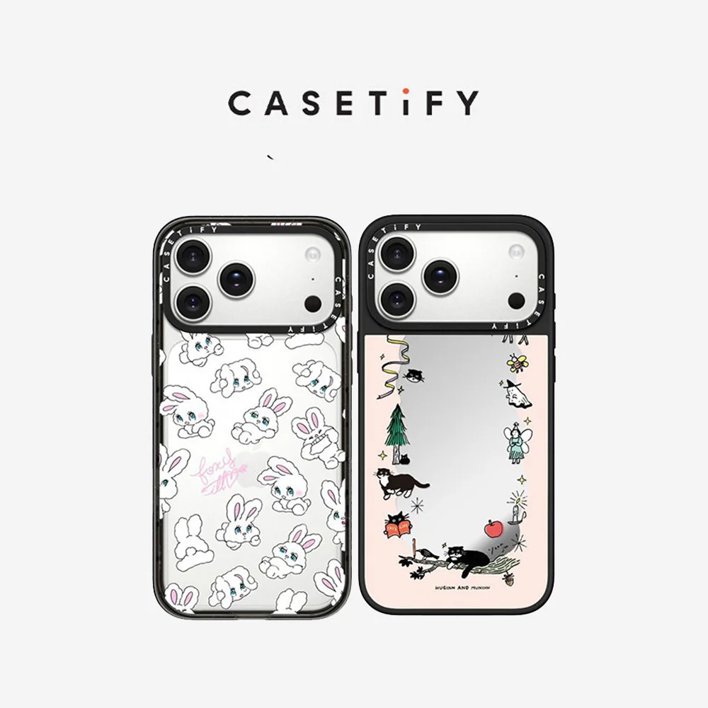 

CASETiFY Transformable Bunny Foxy Magnetic Drop-proof Case for iPhone 13 14 15 16 17 Pro Max Air Plus Protect Cover cartoon