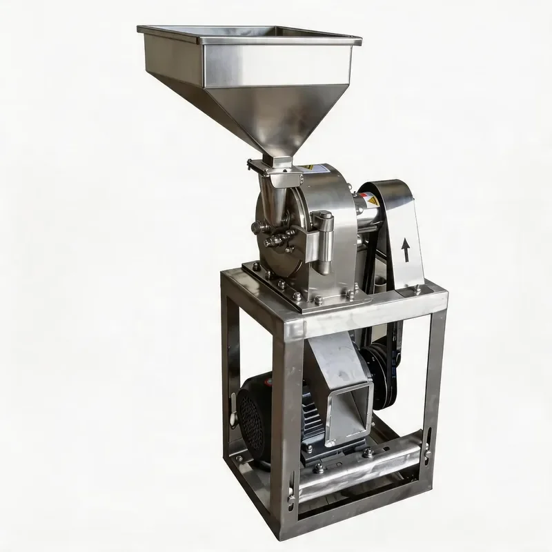 Industrial Stainless Steel Grinder for Dry and Wet Materials Food Spice Cereal Crushing High Speed Mill System