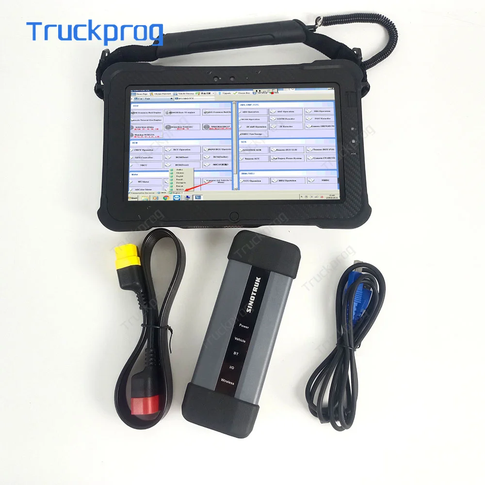 

For Sinotruk EOL OBD Diesel Truck Scanner Diagnostic Tool For HOWO A7/T7H/Sitrak/Hohan Diagnostic Tool and Xplore tablet