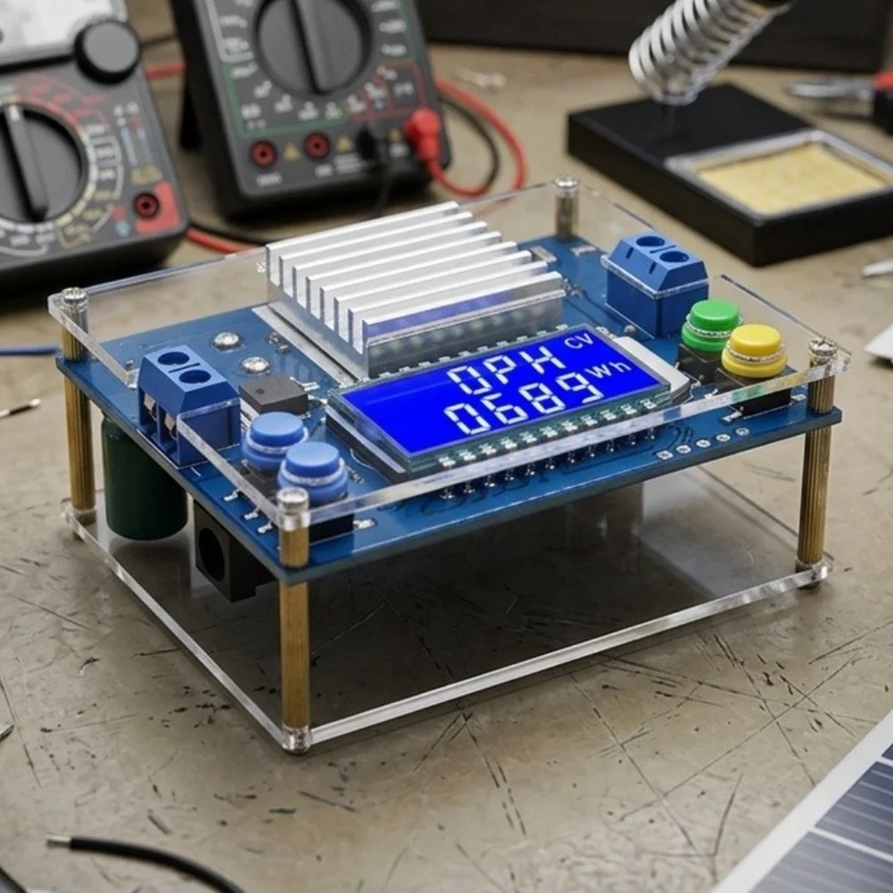 Buck-Boost DC Converter Module Adjustable Voltage Current 5V-30V In 0.6V-30V Out 4A 35W for Solar Battery Charging