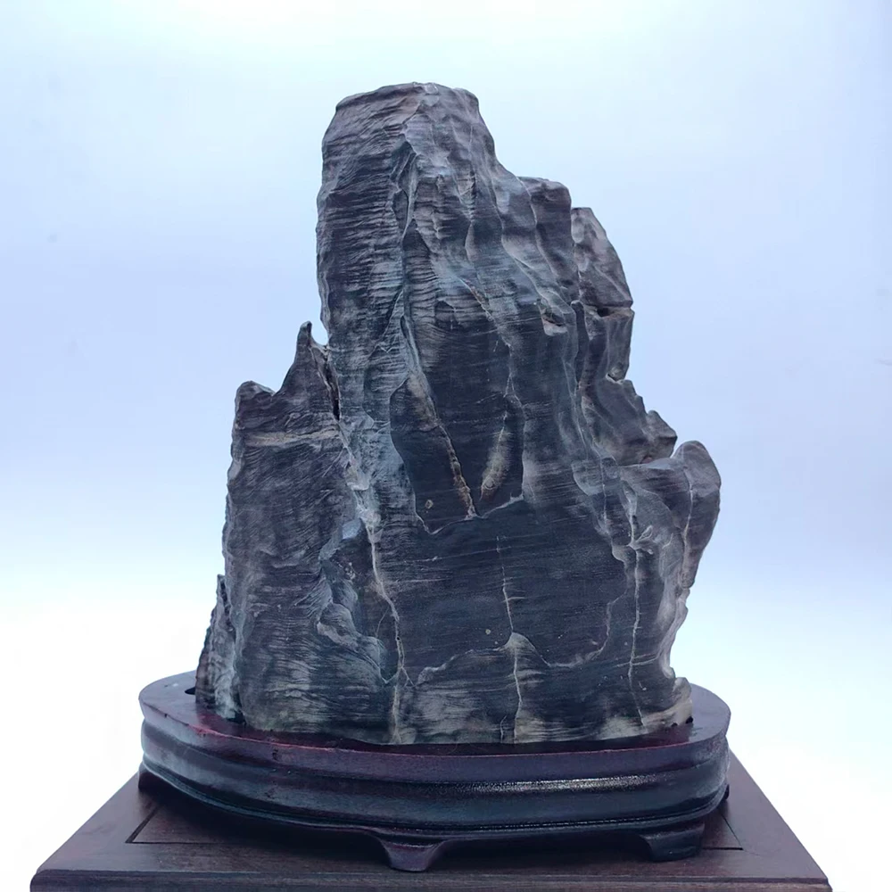 1 قطعة الحجر الطبيعي الآسيوي Suiseki مكتب ديكورات المنزل "الجبال الثلجية" الصخور المعادن الطبيعية Piedras Decorativas الحجر الخام