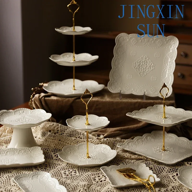 Ceramic cake dessert table wedding birthday table display stand