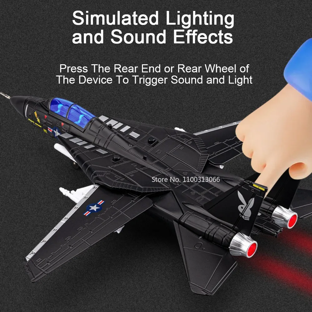 1:32 A-10 サンダーボルト II ‌   F-14 戦闘機のおもちゃモデル ライトサウンドキャビンが開くことができるミニチュア飛行機モデル 子供の誕生日プレゼント用