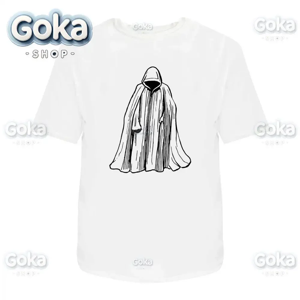 Cloaked Figure Graphic T Shirts Mens Clothing New in Tops & Tees Cotton Women Printed T-shirt Y2K Clothes Cute Funny Tshirt