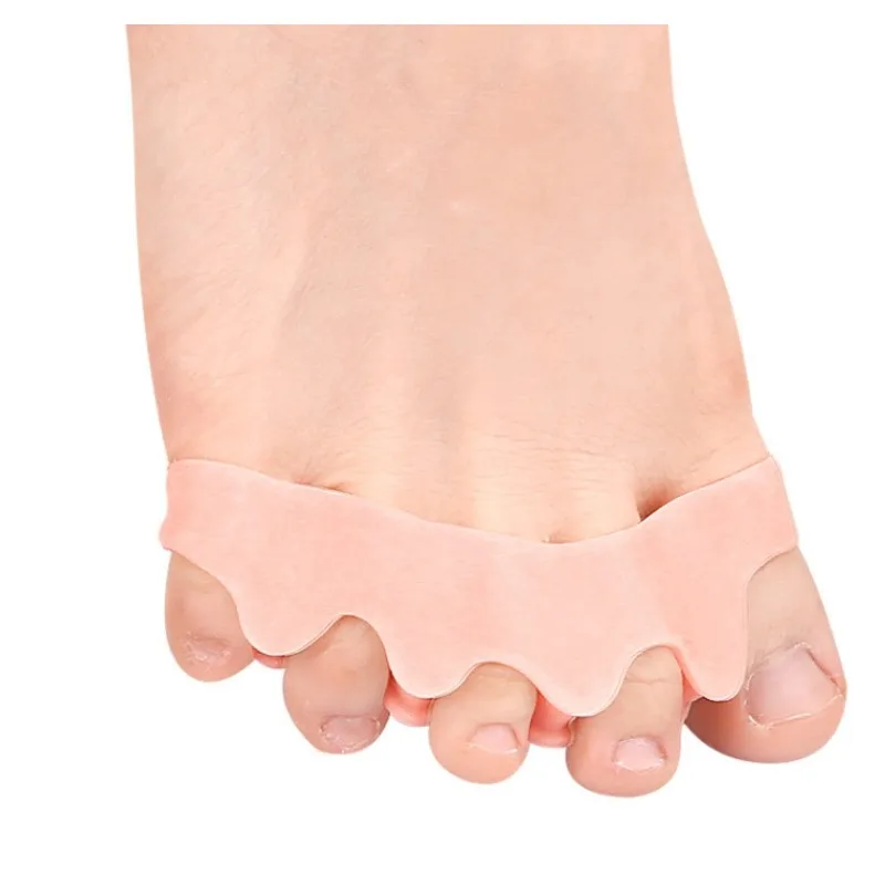 1Pairs Zehenspreizer Daumen Valgus Bunion Teller Gel Splitter Hammer Corrector Schutz Fuß Schmerzlinderung Silikon Glätten