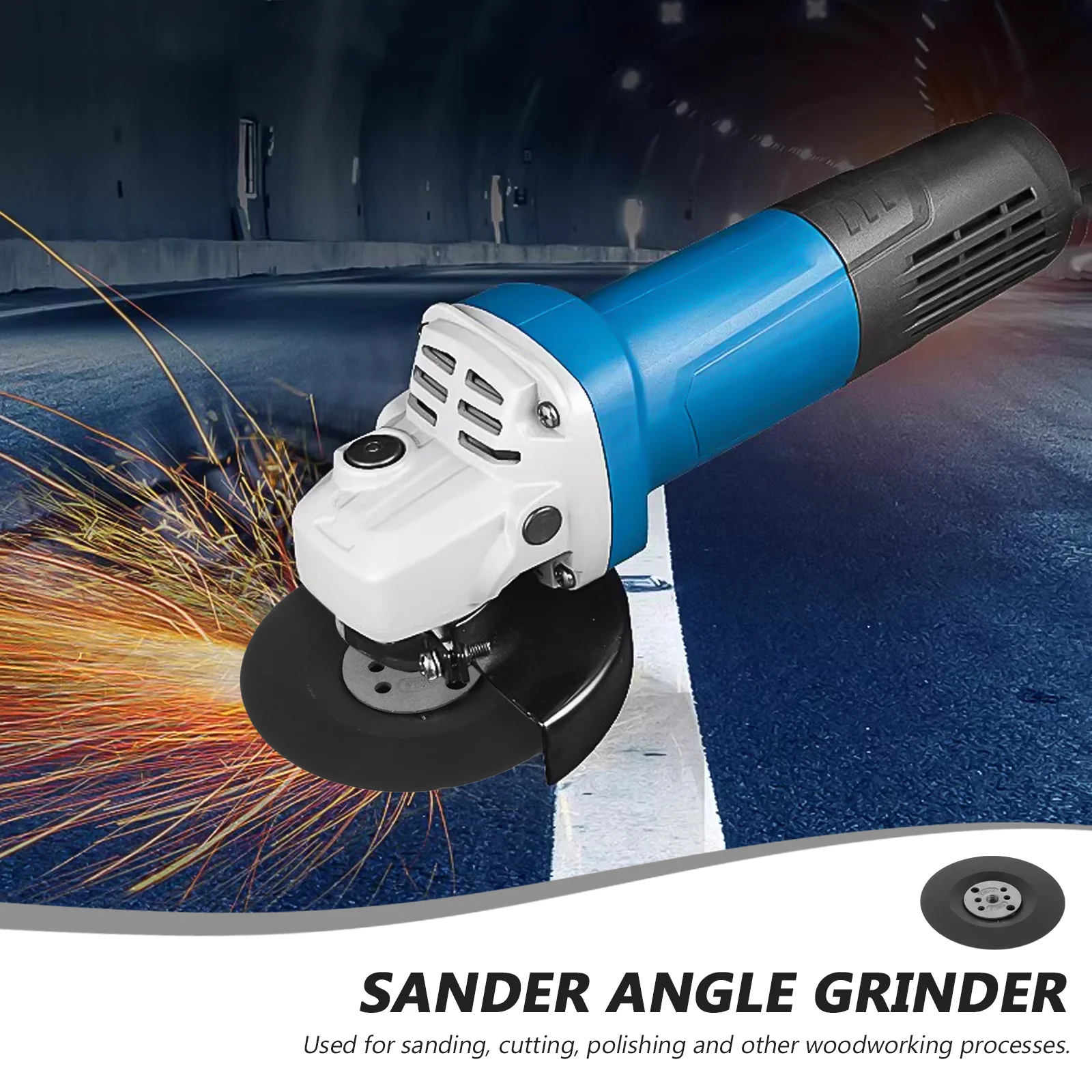 

4 Inch Angle Grinder Backing Pad Discs Sanding Attachment Tray PP Aluminum Woodworking Polishing Cutting Tools