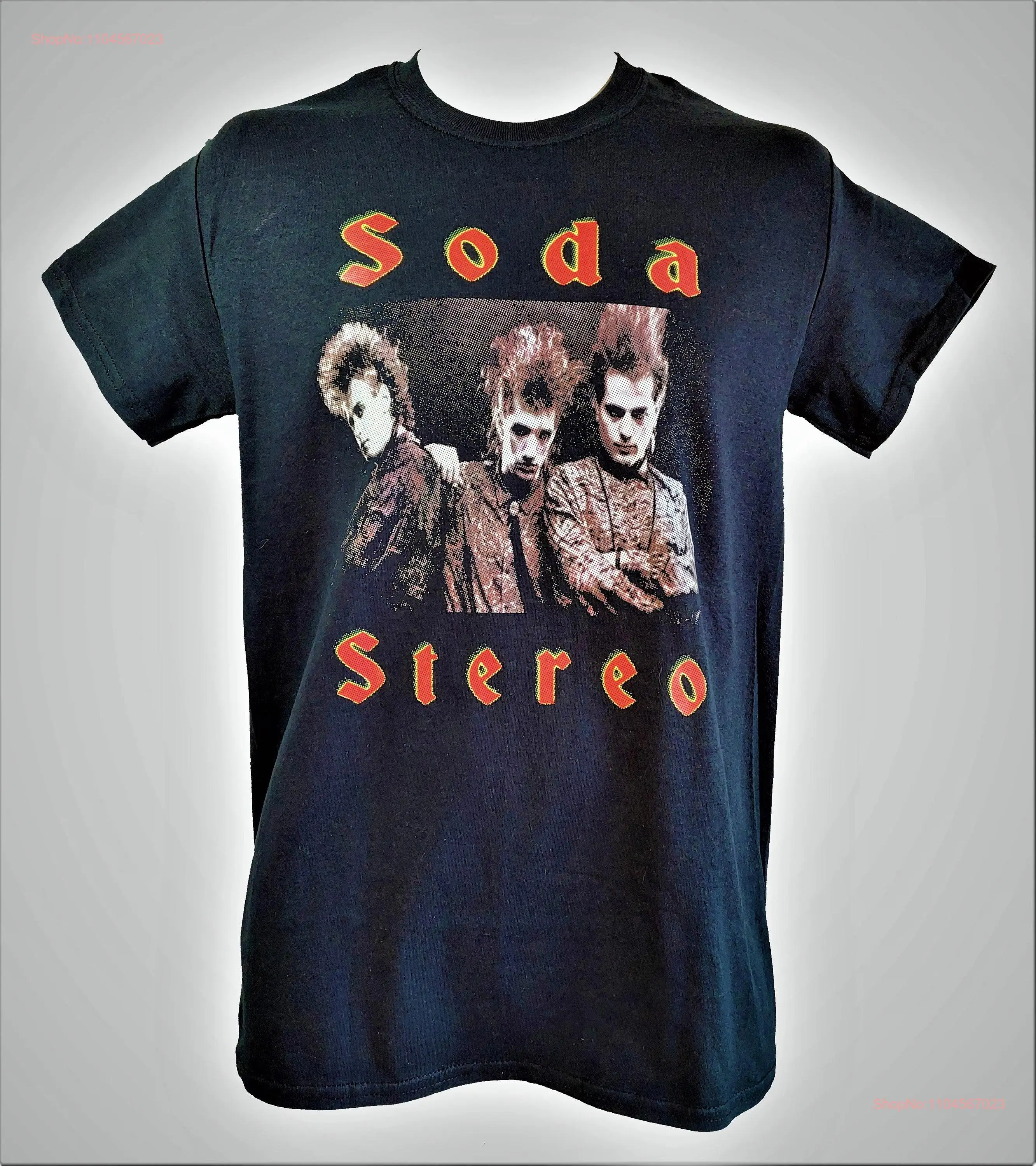 Soda Stereo black t shirt musica ligera album size S toXL DTP long or short sleeves