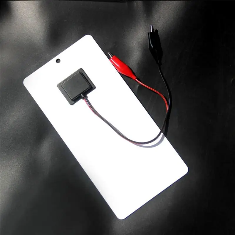 DT17 5W 12V Polysilicon Solar Panel, Portable Waterproof Charging Panel with Clips, Battery Charging Board for Outdoor Camping