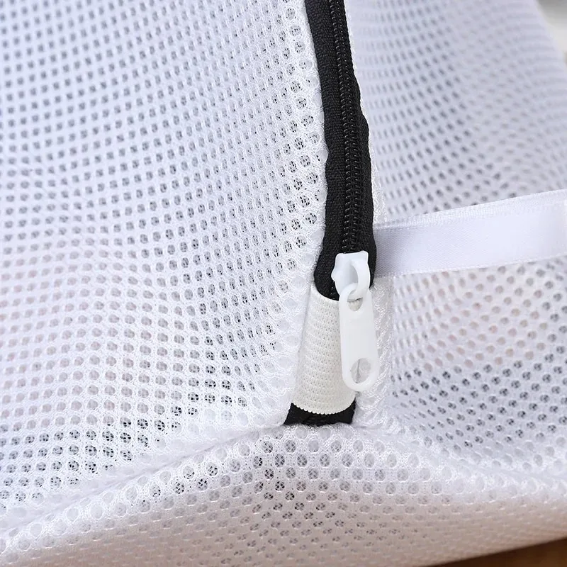 Bolsa de lavandería de malla para lavadora, bolsa de zapatos con cremalleras, bolsas de almacenamiento de zapatos de viaje, caja de almacenamiento