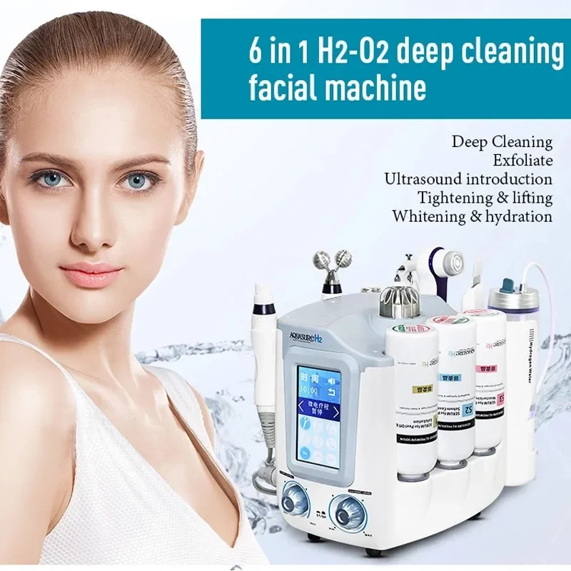 2024 Small Bubble AquaSure H2 Dermabrasion Facial Deep Cleaning Spa baeuty Machine Exfoliate Hydrate Machine