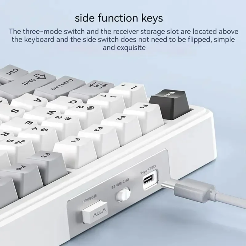 Imagem -04 - Aula F99 Teclado Mecânico Personalizado Estrutura de Junta Chave Completa Tomada Quente sem Fio Bluetooth de Três Modos Jogo Escritório