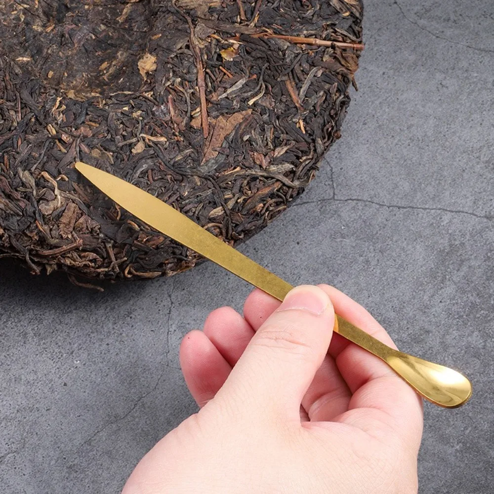 New Stainless Steel Tea Sticks Japanese Traditional Matcha Spoon Matcha Scoop Kitchen Tool