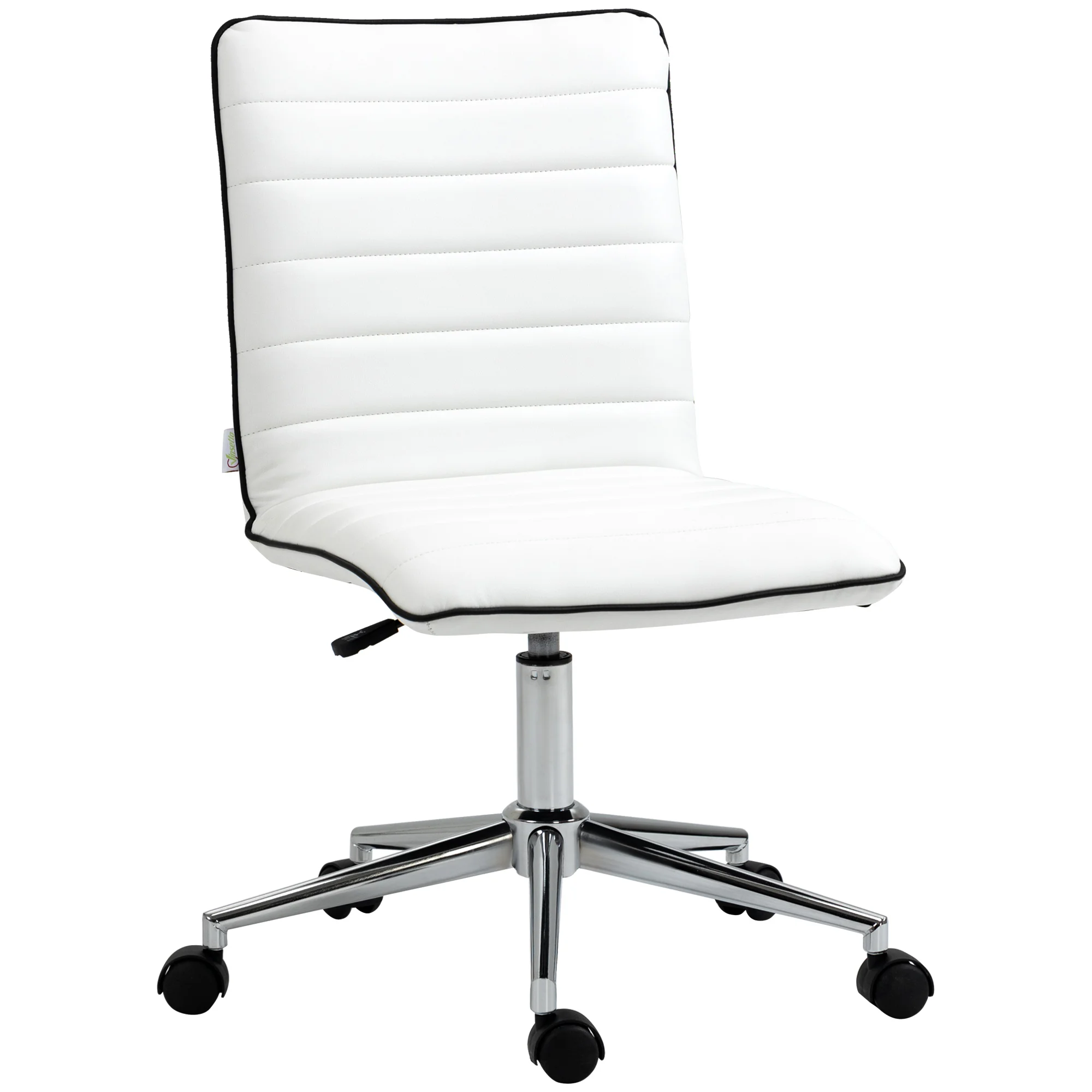 Vinsetto swivel office chair height adjustable 47x57x76,5-86,5 cm White