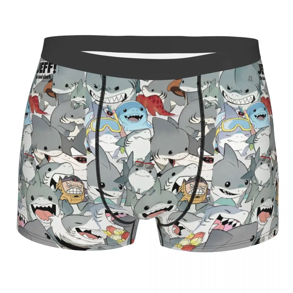 

Marvel-Rivals Jeff The Land Shark Men's Underwear Video Game Boxer Briefs Shorts Panties Novelty Soft Underpants Homme Plus Size