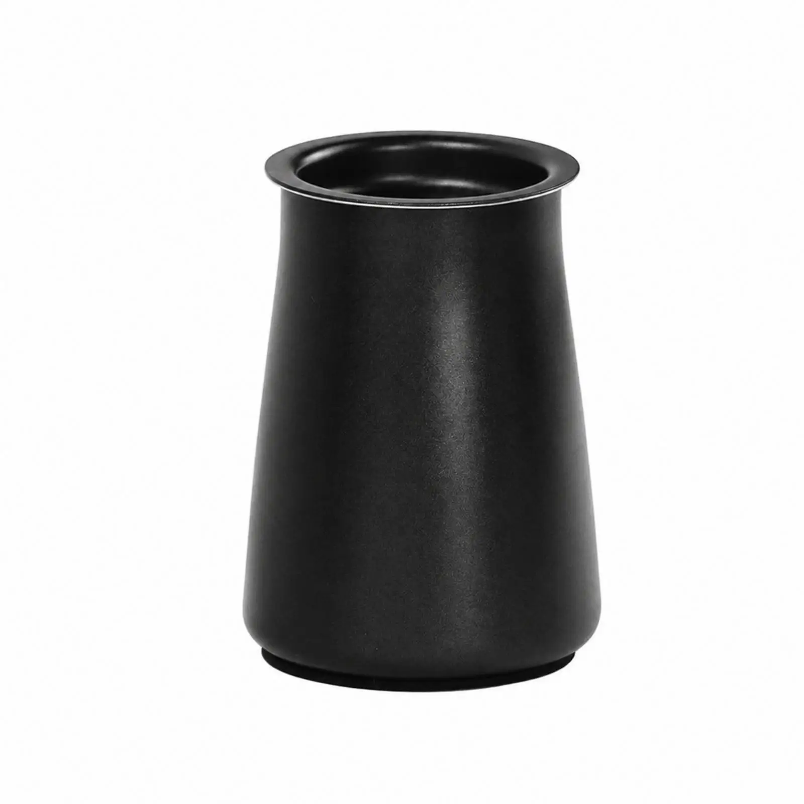 Coffee Grounds Receiving Cup Stainless Steel Sifting Container Wide Rim for Cafe Kitchen Workflow