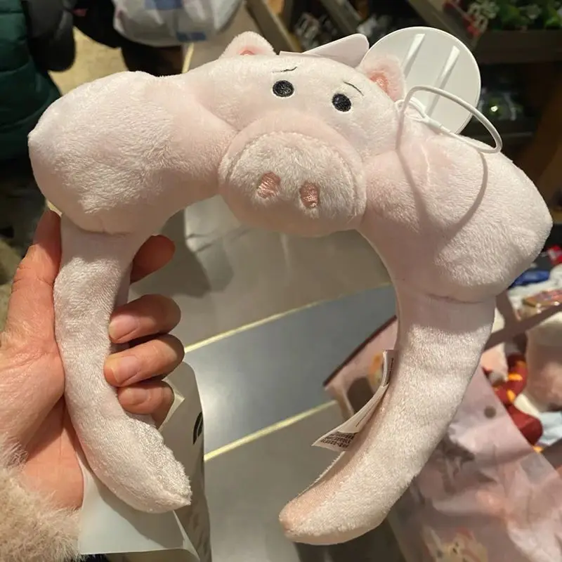

Disney Kawaii Toy Story Hamm The Piggy Bank, плюшевые повязки на голову, милые плюшевые куклы, головные уборы, украшения, праздничные подарки для девочек