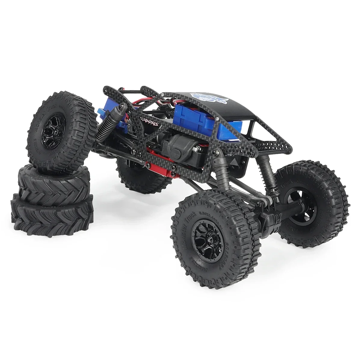 TRX4M Carbon Fiber Comp Chassis Kit for 1/18 RC Rock Crawler Car TRX4-M Defender Bronco Upgrade