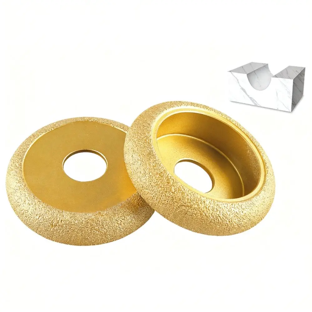 Diamond Brazed Profile Shaping Wheel For Angle Grinder Stone Marble Quartz Edge Chamfering Slotting Milling Cutter