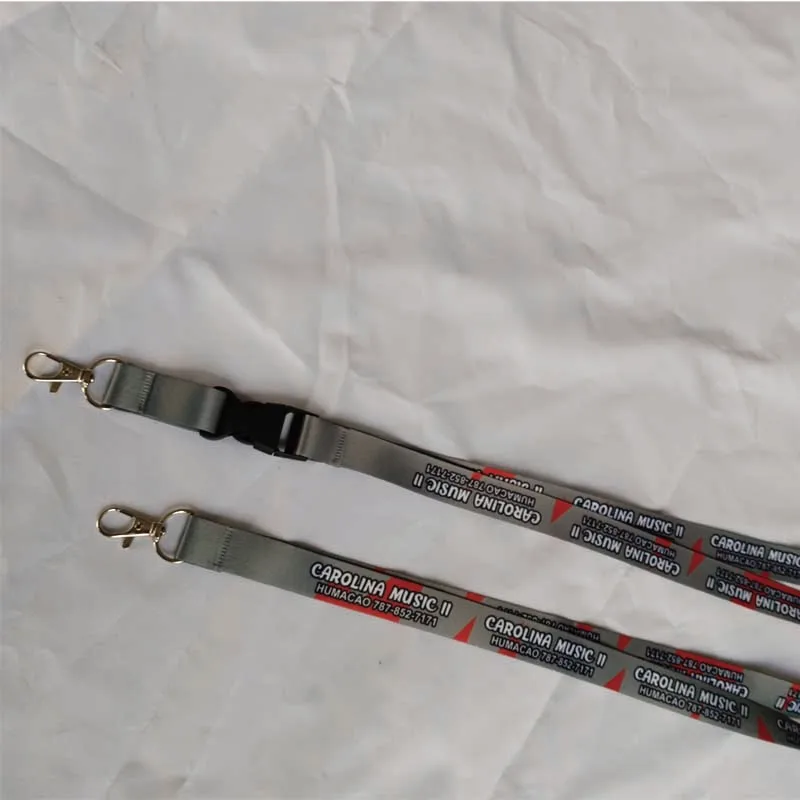 93CM * 2CM Landyard For Work Card For Company Team  Customized Logos Double Side Logo Full Printing  MOQ 300 Pieces Hot Sell