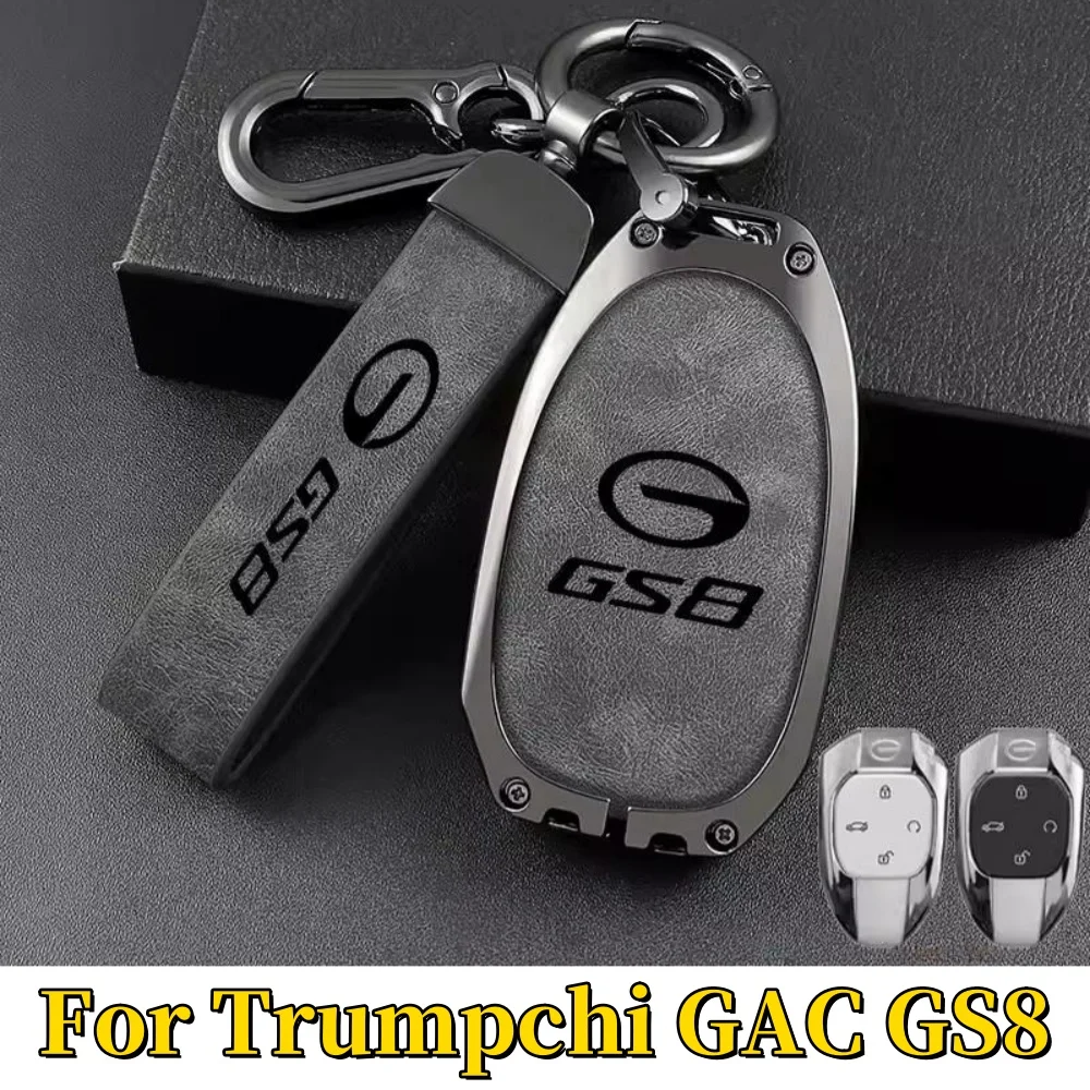 

For Trumpchi GAC GS8 2nd Gen 2022 2023 2024 Car Remote Control Key Case Keychain Accessories Zinc Alloy Garnish Trim Cover