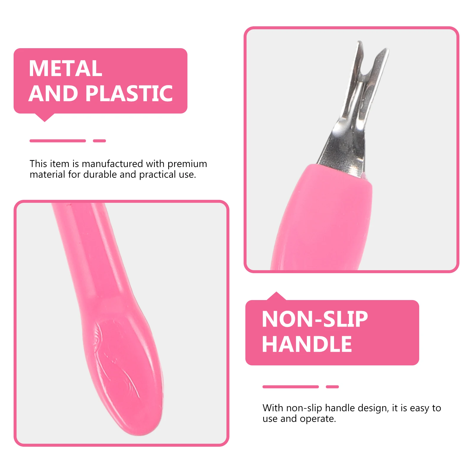 

10pcs Nail Tools Pedicure Cuticle Trimmer Dead Skin Callus Removal Fork Stainless Steel Dual-End Spoon Non-Slip Handle Manicure