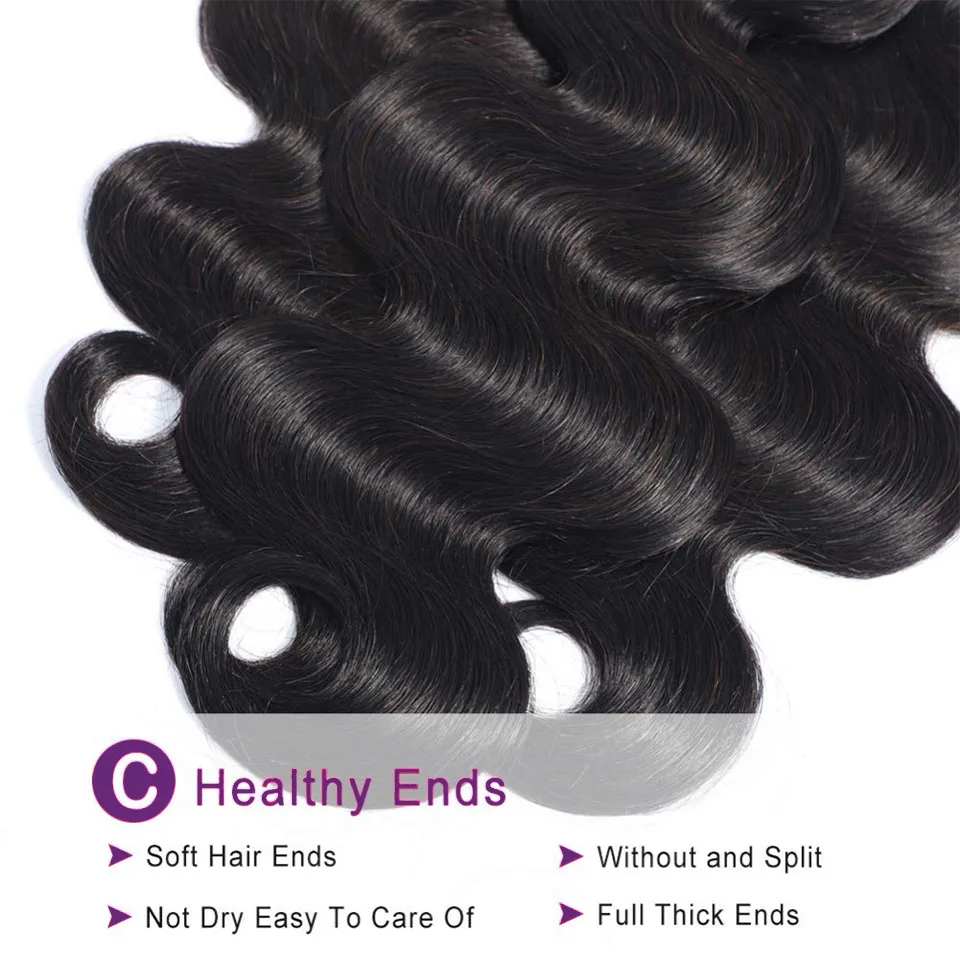 30 32 40 นิ้ว Body Wave 3 4 รวมกลุ่มบราซิล Remy 100% ที่ยังไม่ได้ดิบ Virgin Human Hair Wavy Double Bundles สานส่วนขยาย