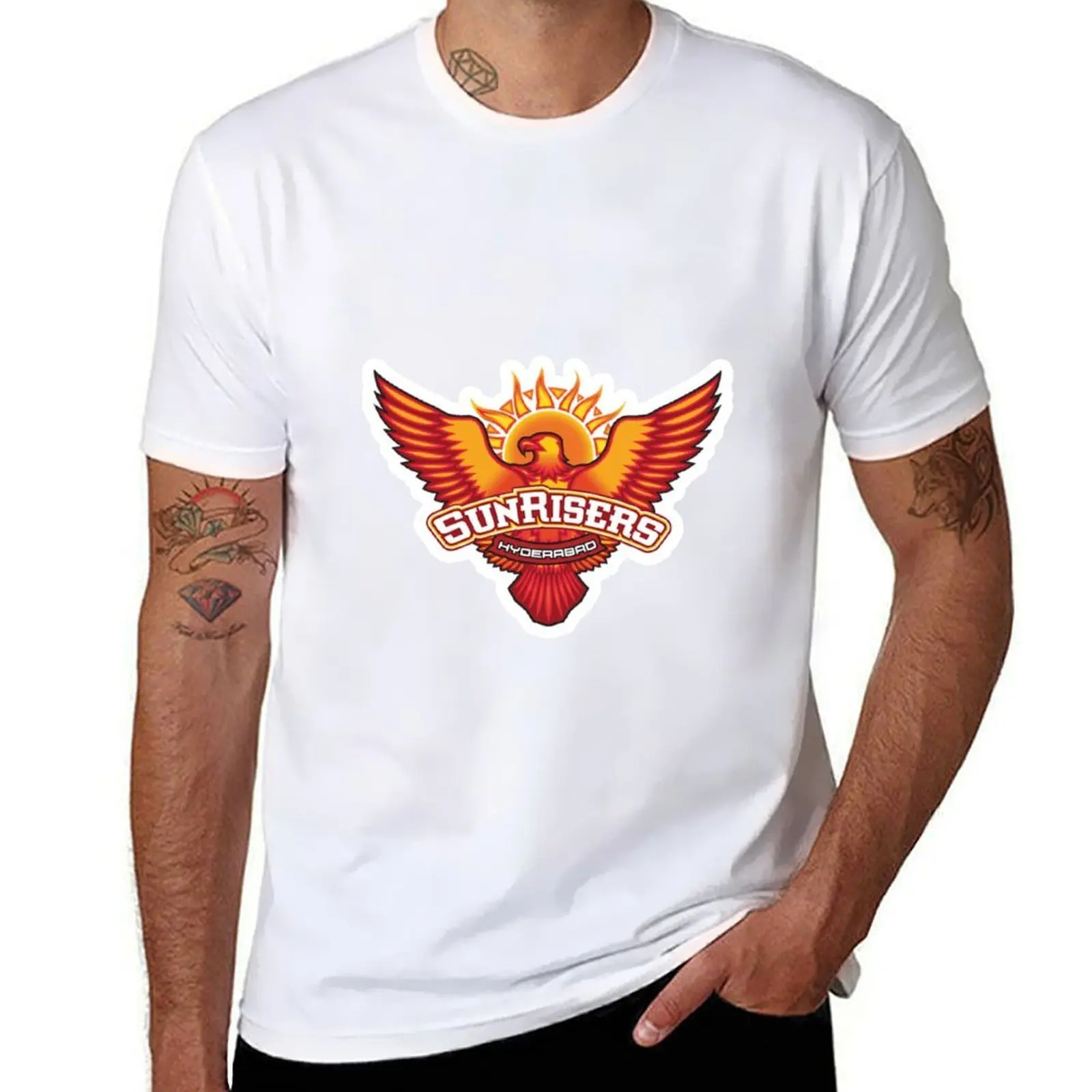 

IPL SRH Sunrisers Hyderabad T-Shirt t shirts for man cotton man t shirt luxury T-Shirt