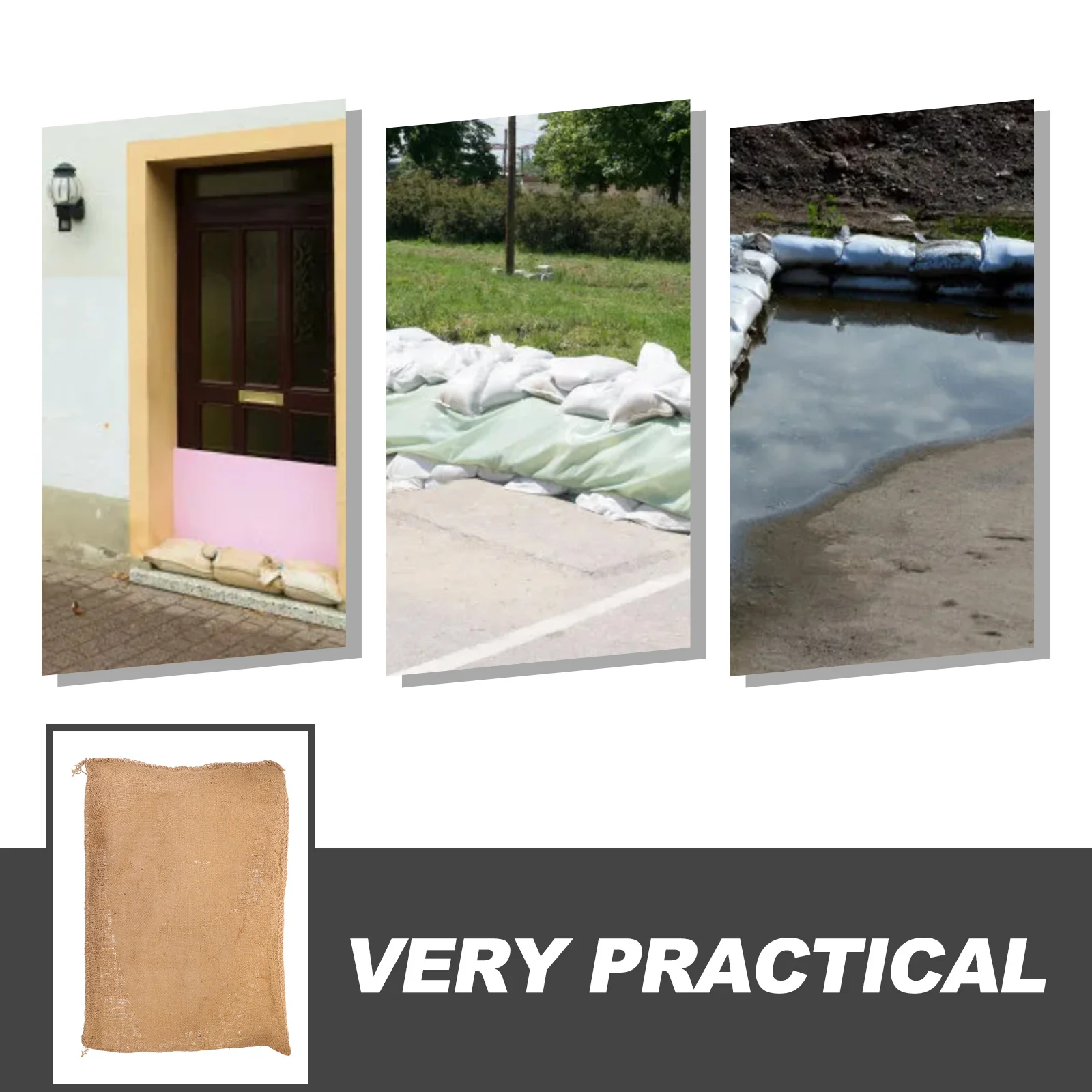 1 pz sacchetto di sabbia assorbente riutilizzabile barriera di prevenzione delle inondazioni forte e durevole sacchetto di controllo delle inondazioni per emergenza nel seminterrato del garage di casa