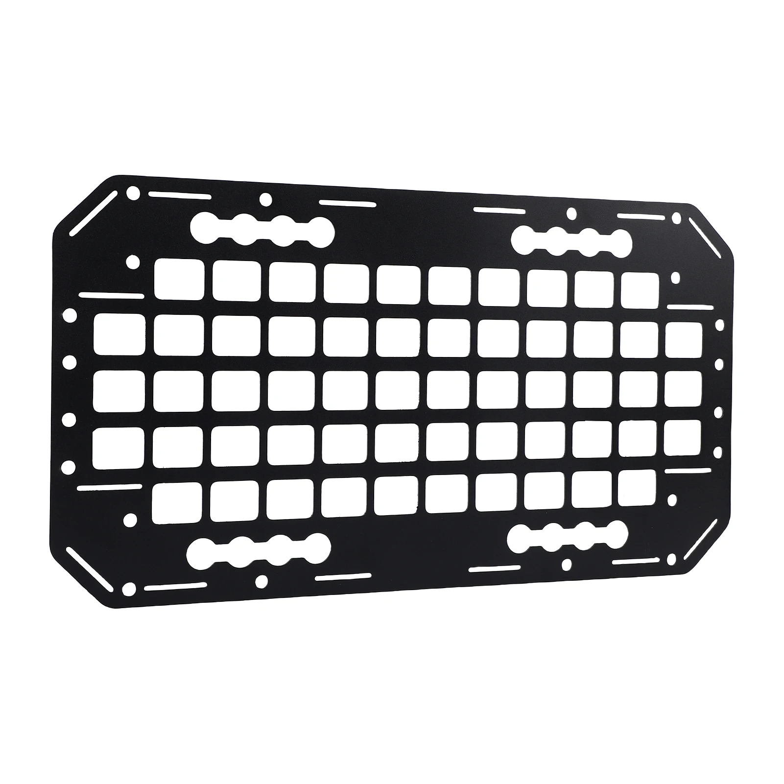 10.51x19.25x0.08in Truck Bed Molle Panel Rack System for Sedan SUV Pickup Truck RV Trailer Camping Car Truck Bed Panel Organizer