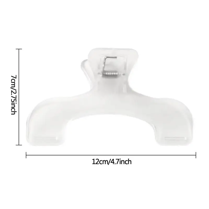 1pcs Transparent Plastic Book Clip Simple Reading Aid Fixed Book Holder Bookmarks Creative Design Practical Note Holder