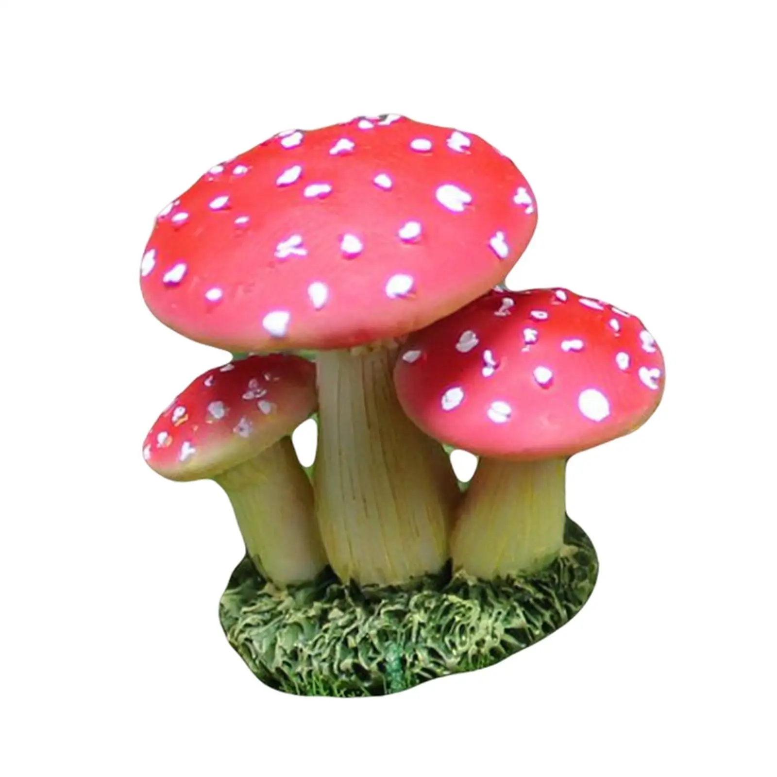 Miniature Garden Mushroom Ornament Decor Gift Waterproof for Plants Bonsai
