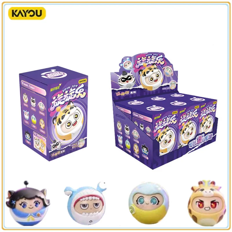 

В наличии оригинальные KAYOU Eggy Party The First Round of Spinning and Playing Cute Animal Group Dolls Blind Box Аниме Модели Подарки