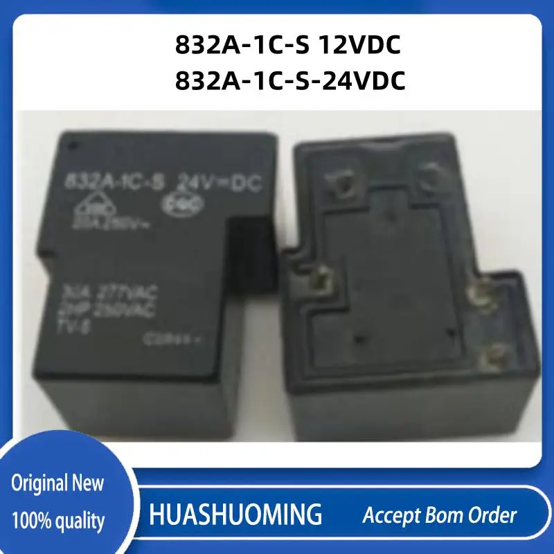 

Новинка 5 шт.-10 шт./лот 832A-1C-S 12VDC 832A-1C-S-24VDC 832A 1C S 12VDC 832A1CS 24V 5PIN