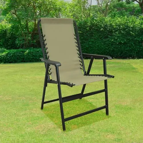 Canopy Infinity Suspension Portable Folding Sports Chair w/Bungee Suspension and Textaline Fabric, 300 Pound Weight