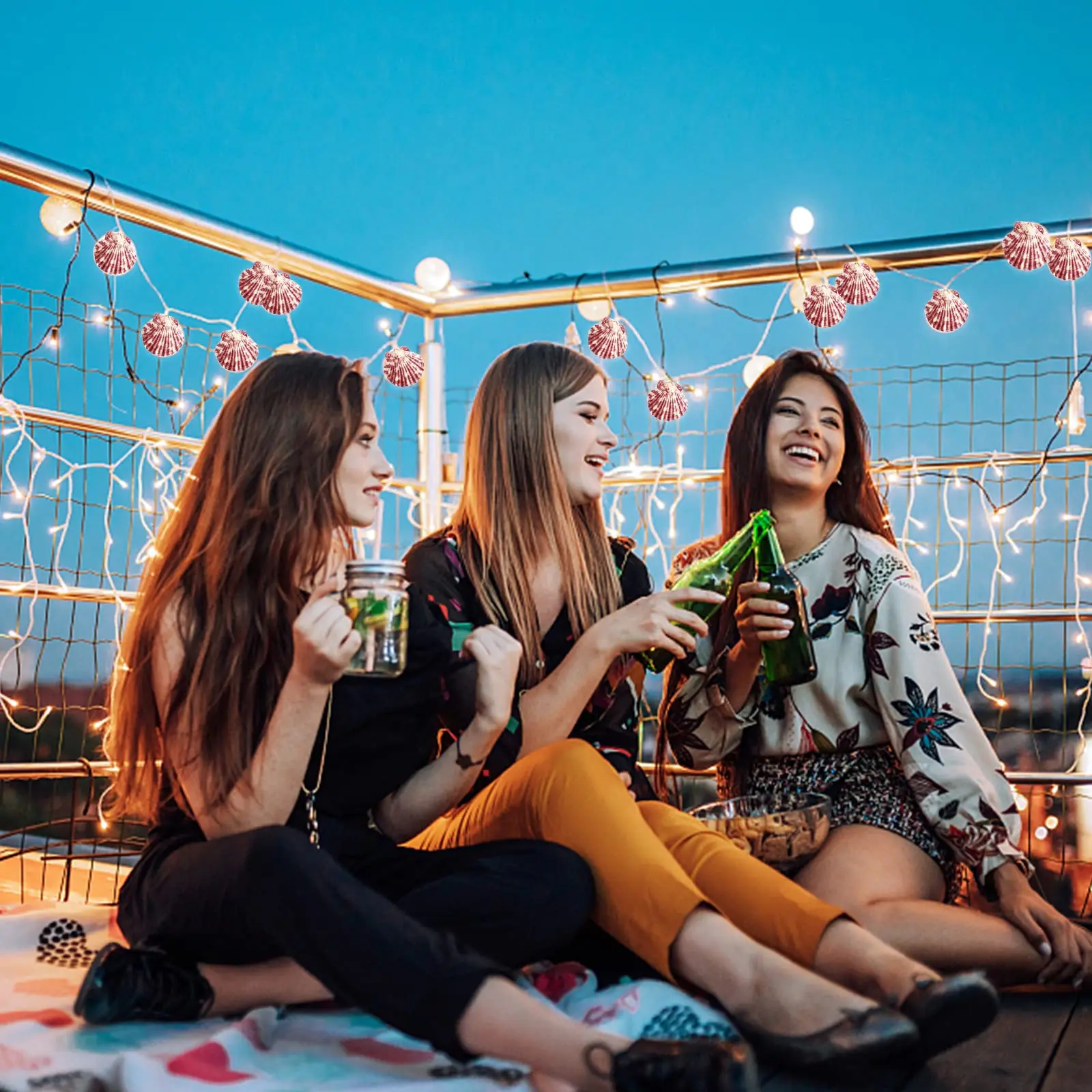 30 قطعة صدف صدف طبيعي من شاطئ البحر لديكور الحرف اليدوية لحفلات الزفاف وحفلات موضوع الشاطئ وديكورات المنزل