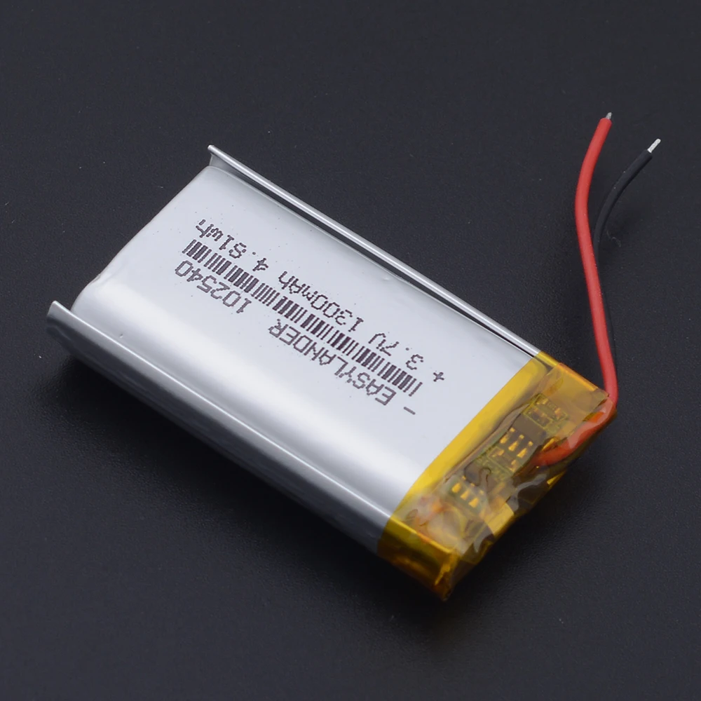 بطارية ليثيوم بوليمر ، 3 أسلاك JST ، لمسجل القيادة ، كاميرا داش ساتساف بنظام تحديد المواقع ، 3Pin ، V ، V ، mAh ، 4.8wh ،