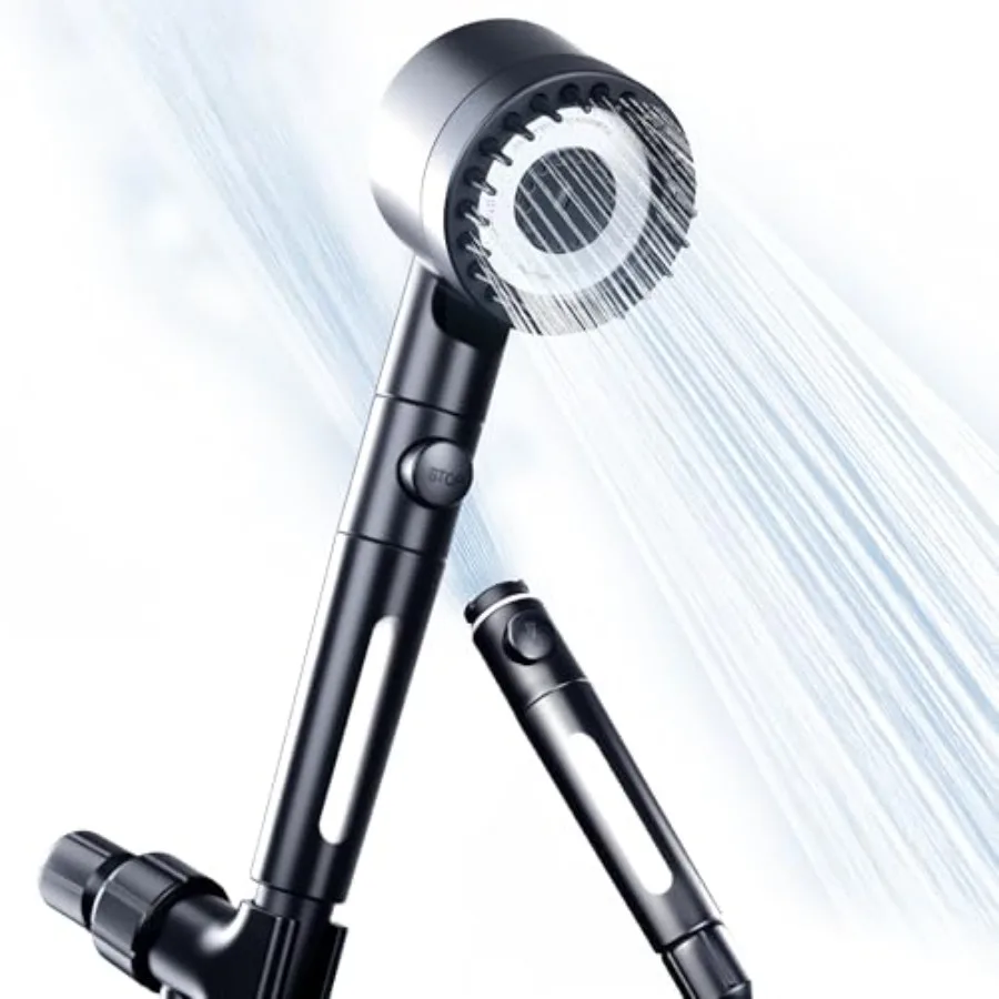 

Filtered with Handheld, High Pressure with Hose, Removable 3+1 Spray Modes Filtered Showerhead for Hard Water, Power Wash Showe