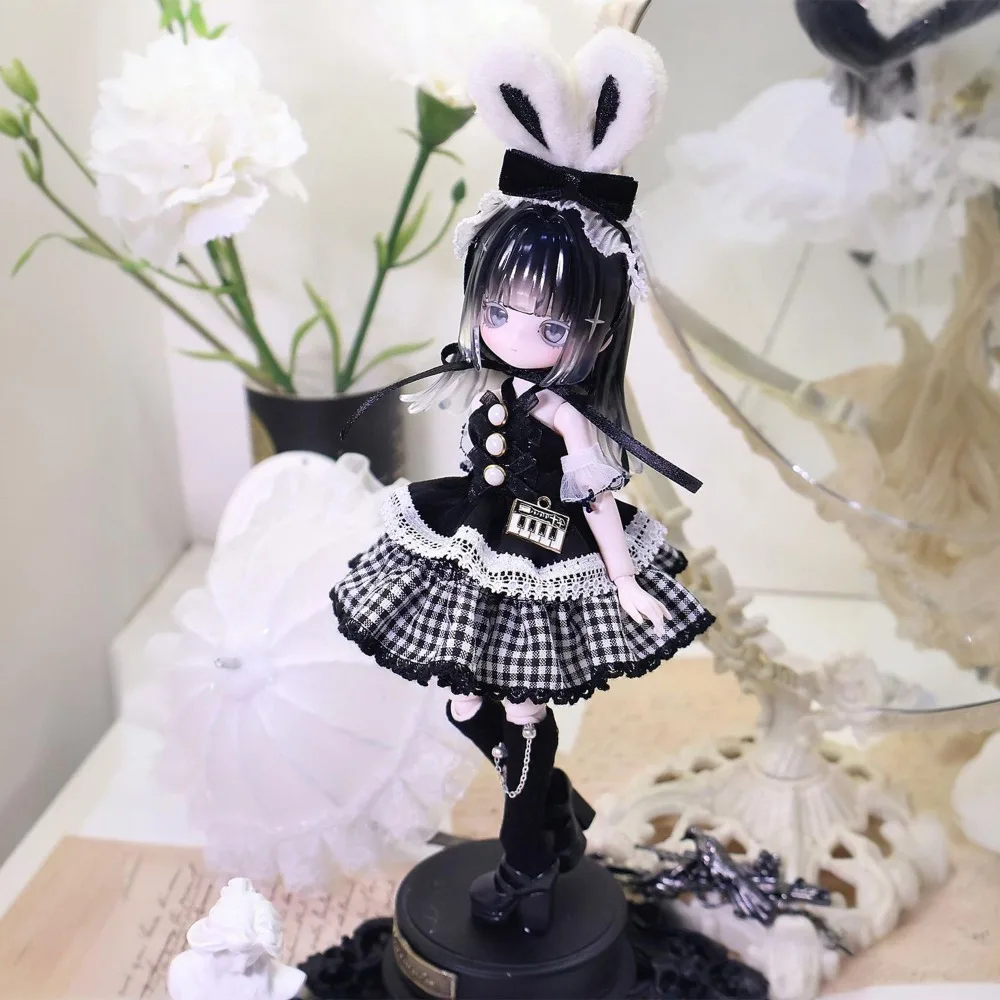 The adorable piano rabbit series 8-12 inch BJD dolls' clothes, 11-17 cm human-sized dolls, 1:8 skirt set view 4