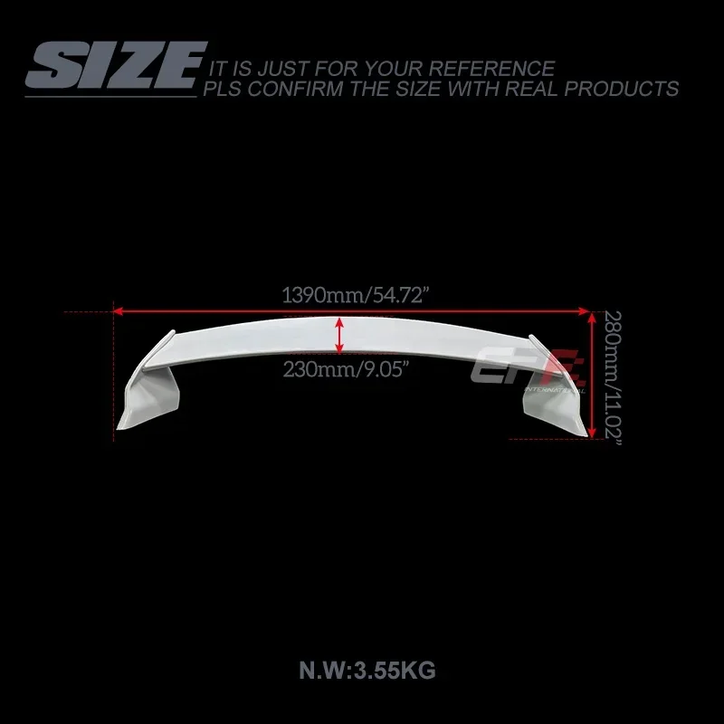 Premium Rear Spoiler Wing for Lotus ELISE EXIGE Series 2 S2 EXG - Made of Premium Fiberglass