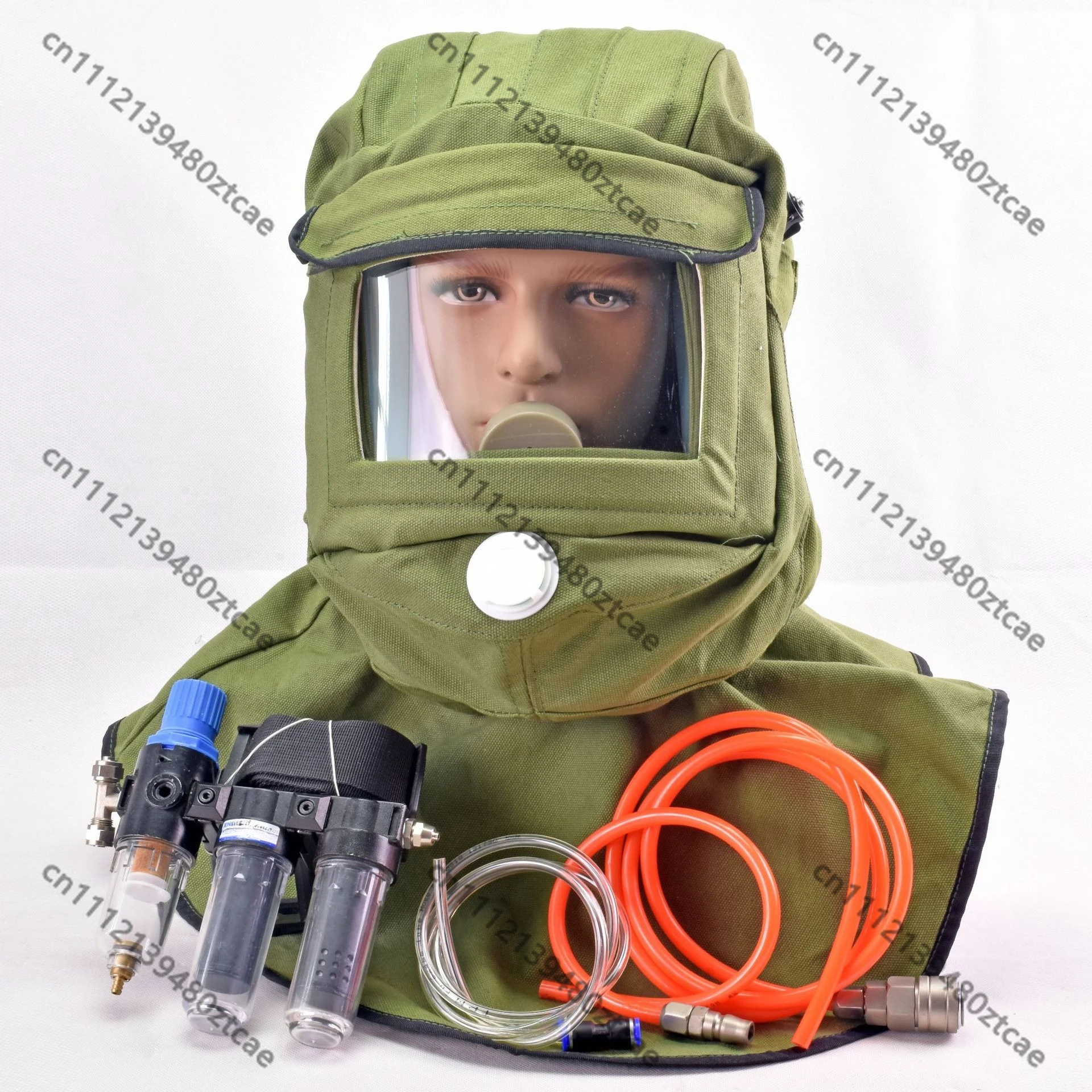 Air Supply Full Face Respirator Shawl Mask Dust Proof For Grinding And Painting