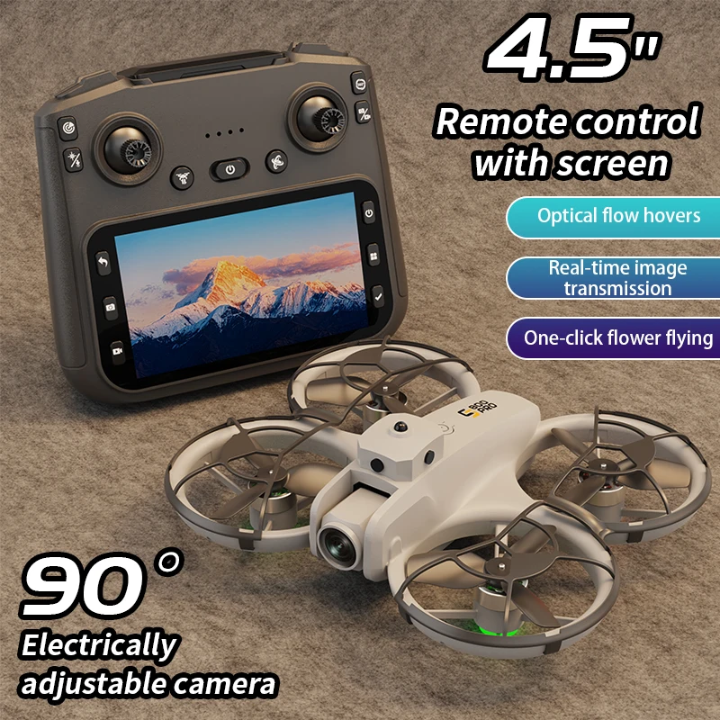 ES800PRO Mini Drone 4K Profesional HD Camera Obstacle Avoidance FPV Brushless Quadcopter With 90° Adjustable Camera RC Dron Toys