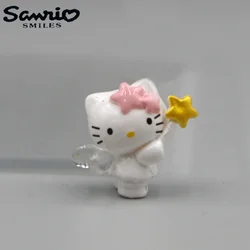 Sanrio Anime 3Cm Hello Kitty Angel Cat Figure Doll Kawaii Cake Room Decorative Decoration Christmas Toy Gifts For Girls Children