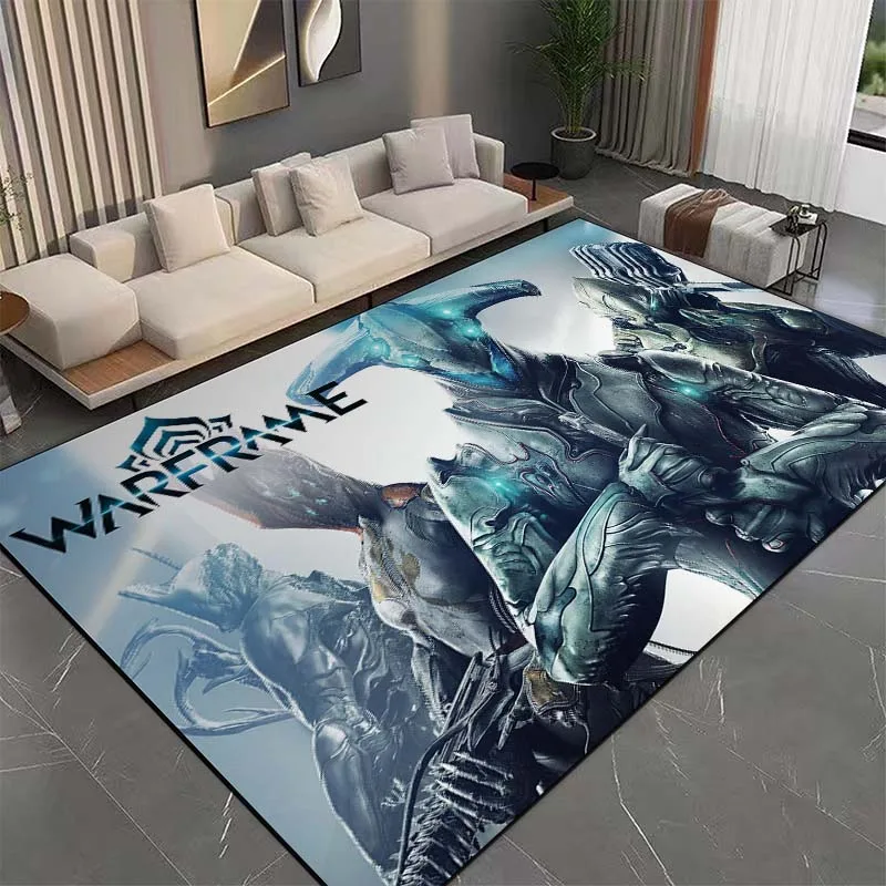 15 Sizes 3D Interstellar W-Warframe Pattern Rug Bedroom Living Room Bathroom Mat Creative Door Mat Game Room Man Cave Area Rug