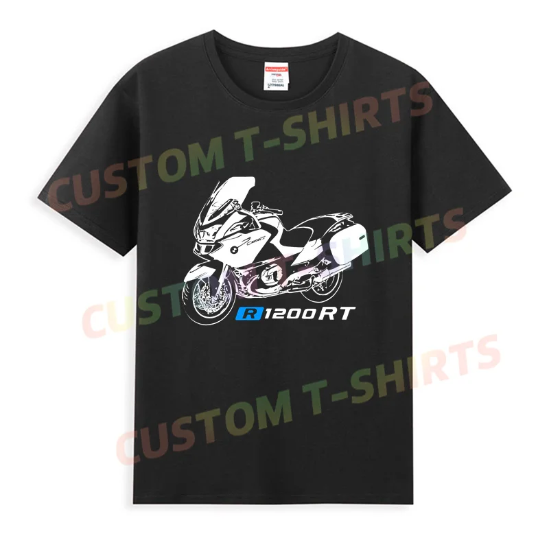 男性用のBmw r1200rtグラフィックTシャツ,特大のスポーツトップ,快適,通気性,カジュアル,Tシャツ,S-3XL,クール,2022