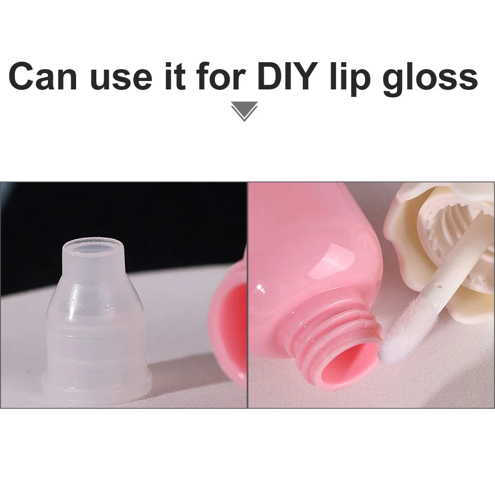 

20 Pcs Lip Gloss Tubes Matte Plastic Refillable DIY Containers Lightweight Compact Travel Storage Makeup Accessories