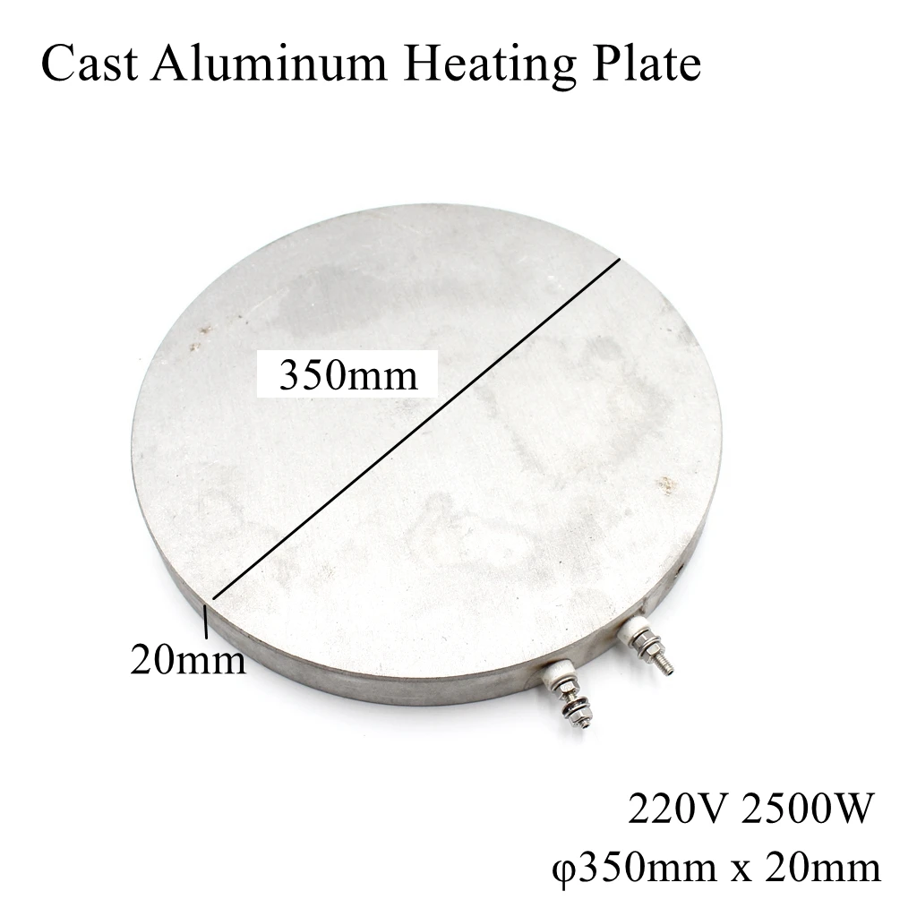 Dia 350mm Cast Aluminum Heating Plate High Temperature Round Circle Electric Band Heater Pad Press Machine Extruder Laminator