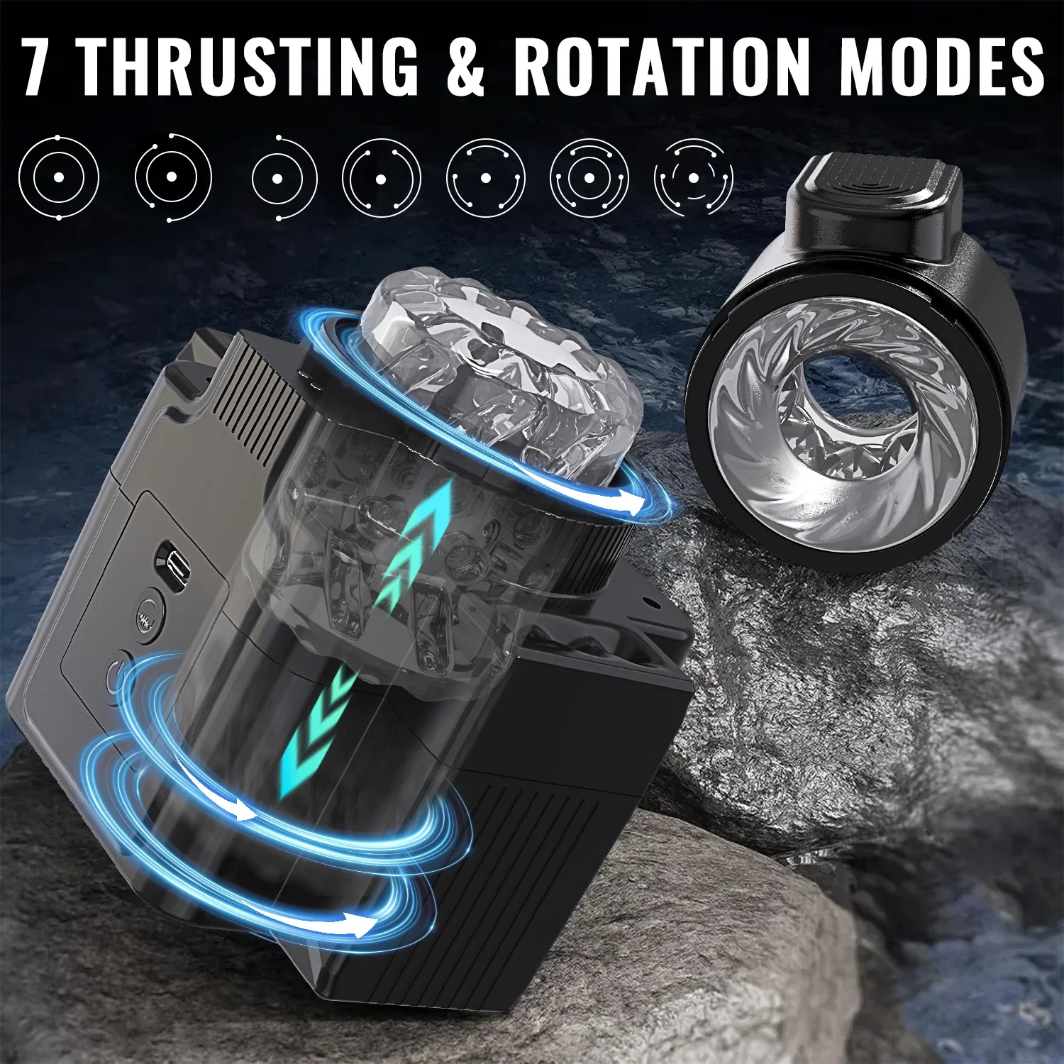 Automatic Male Masturbator Telescopic Masturbators for Men Masturbation Cup Piston Open-ended Adult Equipment Sex Toy for Men